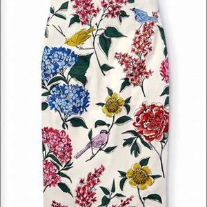 Boden Emile Floral Botanical Pencil Skirt